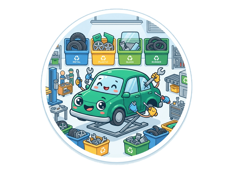 Salvage & Dismantling service illustration